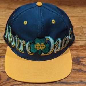 LOGO 7 Blue and Yellow Notre Dame Hat